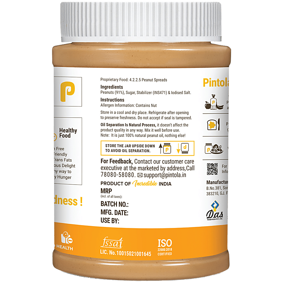 Pintola Peanut Butter - Creamy