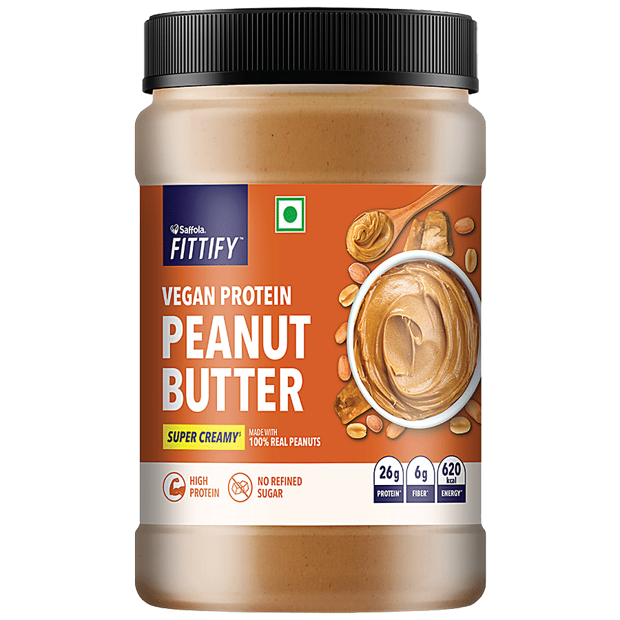 Saffola FITTIFY Vegan Protein Peanut Butter Super Creamy