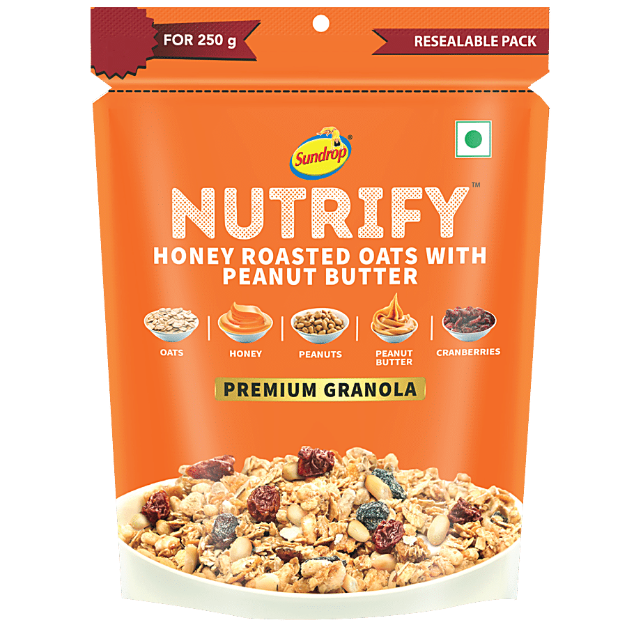 Sundrop Nutrify Honey Roasted Oats - With Peanut Butter