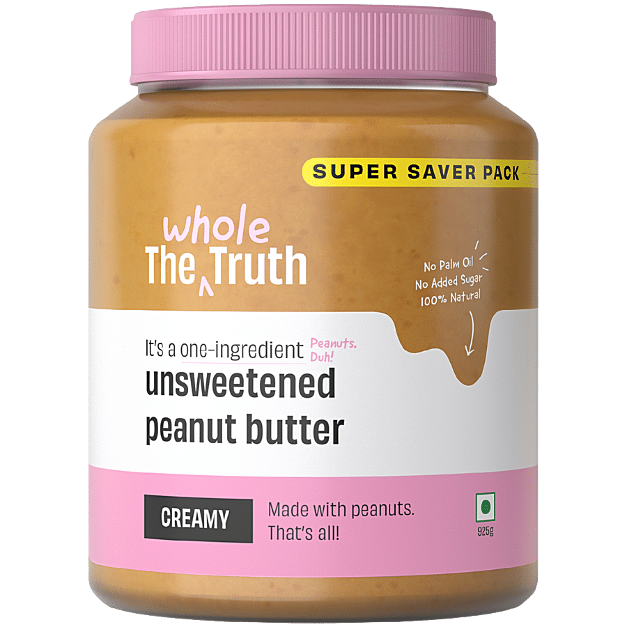 The Whole Truth Peanut Butter - Unsweetened & Creamy