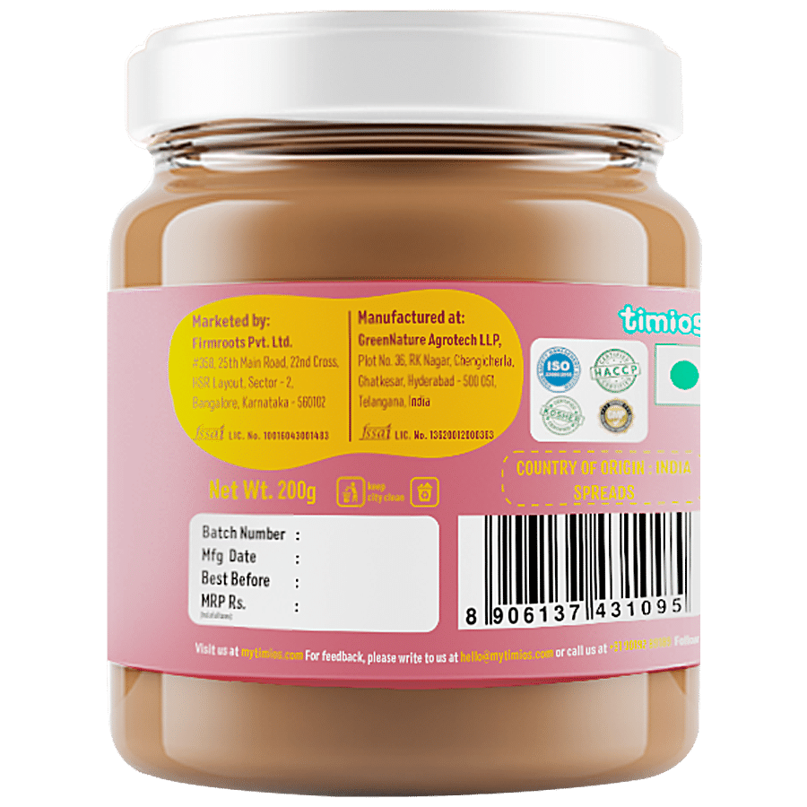 Timios Peanut Almond Butter - Creamy