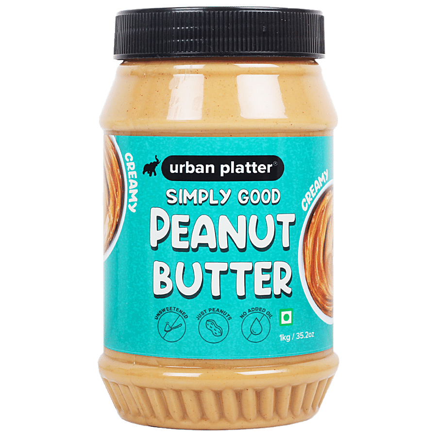 Urban Platter Creamy Unsweetened Peanut Butter