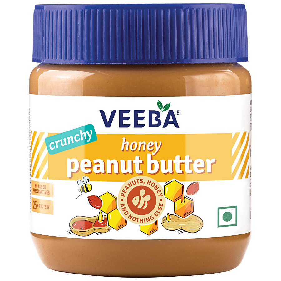 VEEBA Crunchy Honey Peanut Butter