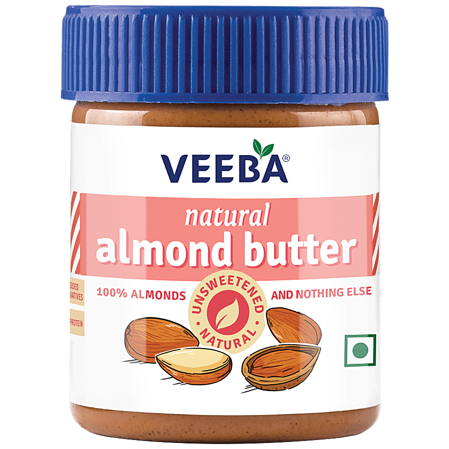 VEEBA Natural Almond Butter - Unsweetened