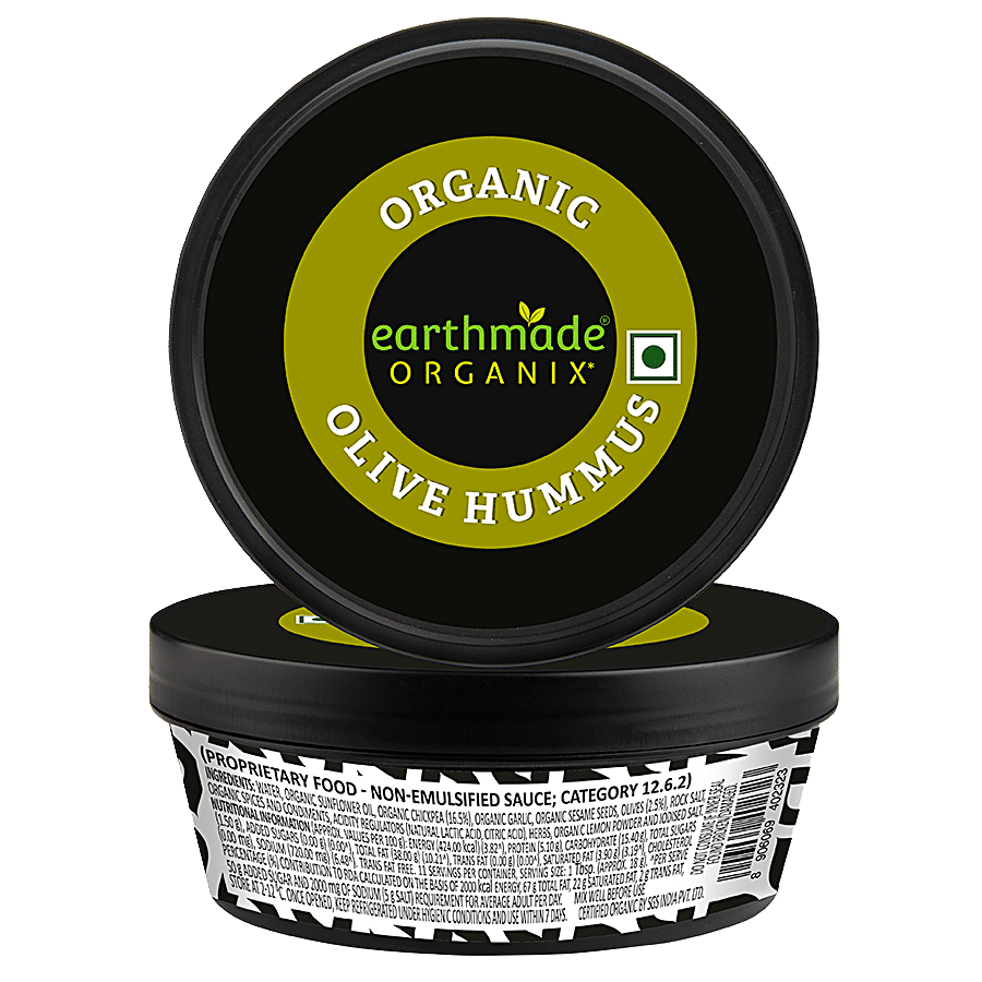 EARTHMADE ORGANIX Hummus - Organic Olive