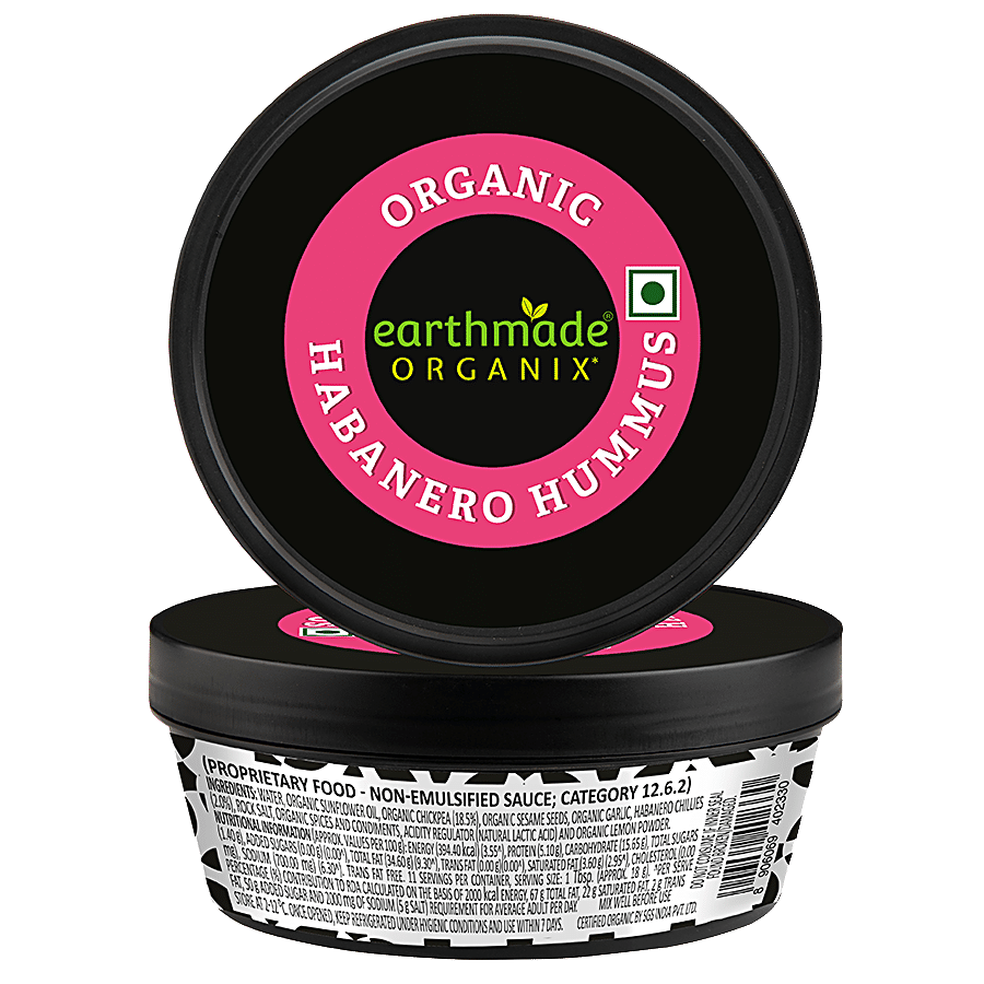 EARTHMADE ORGANIX Organic Hummus - Habanero