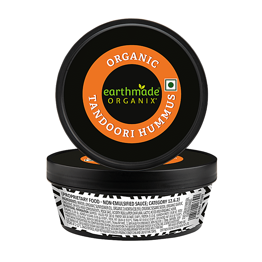 EARTHMADE ORGANIX Organic Hummus - Tandoori