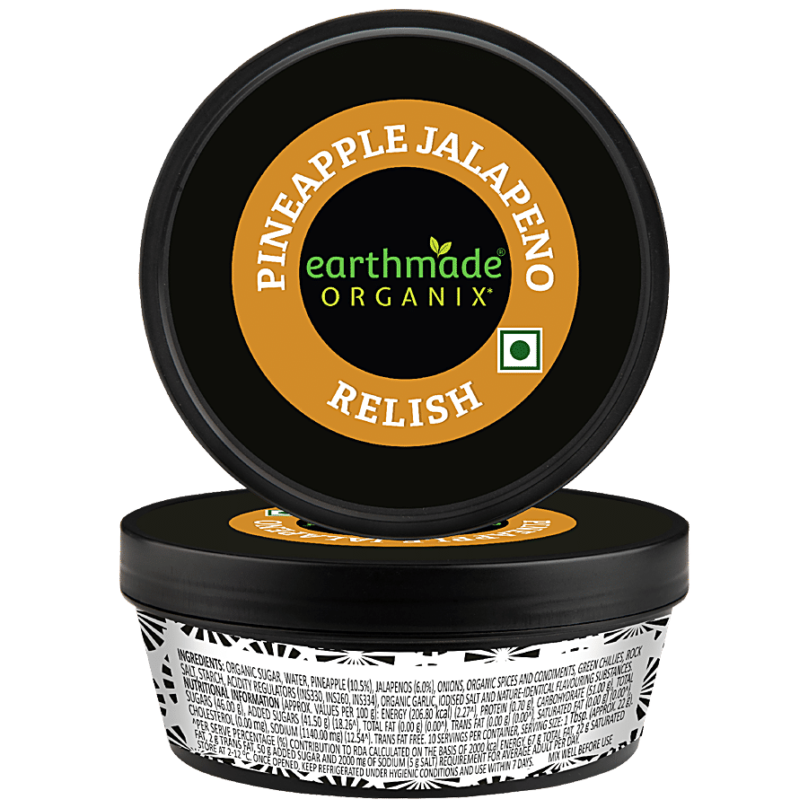 EARTHMADE ORGANIX Pineapple Jalapeno Dip - Relish