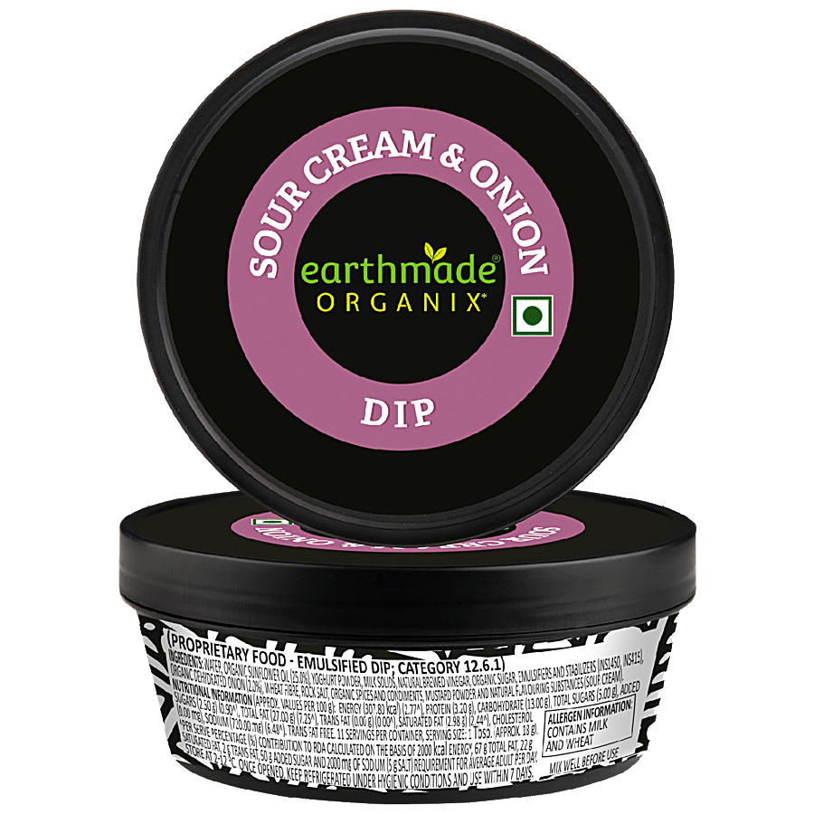 EARTHMADE ORGANIX Sour Cream & Onion Dip