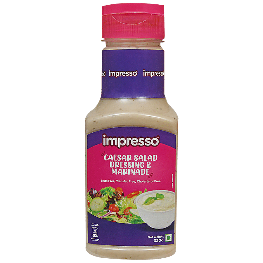 IMPRESSO Caeser Salad Dressing & Marinade - Nuts Free & No Cholesterol