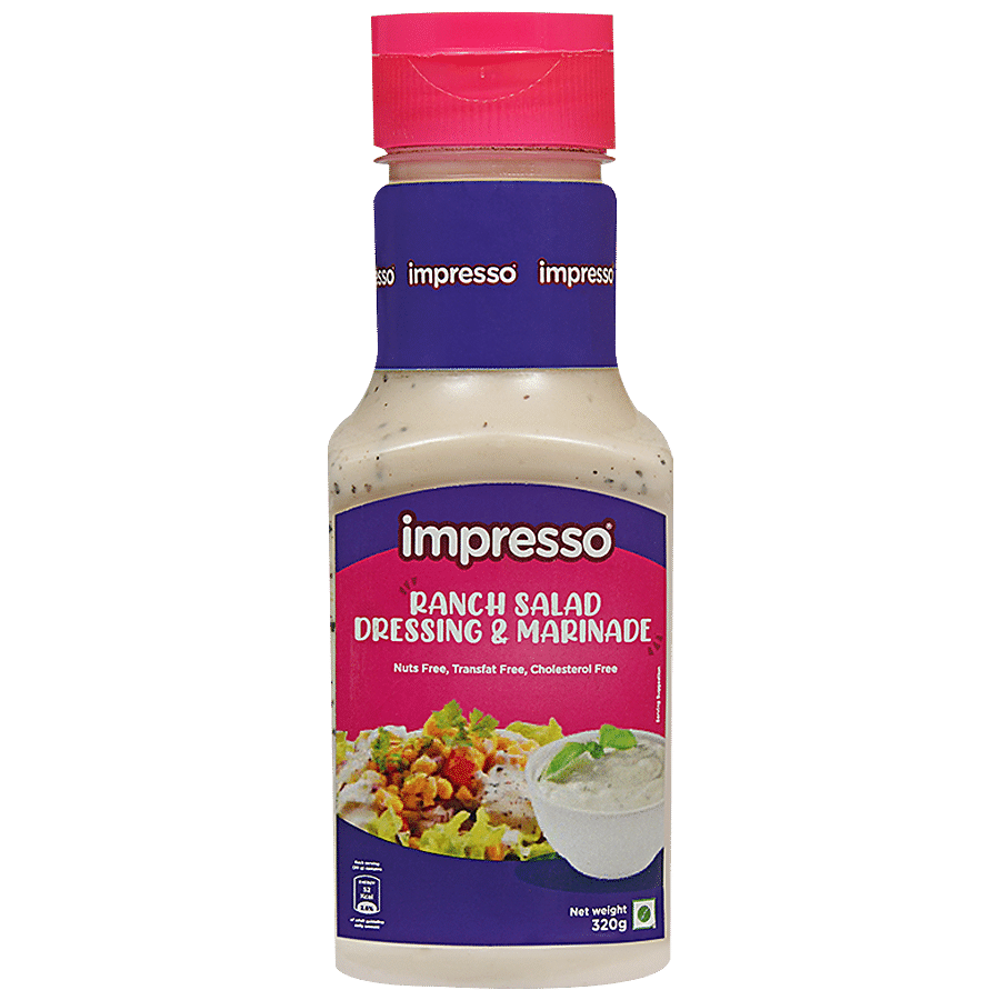 IMPRESSO Ranch Salad Dressing & Marinade - Nuts Free & No Cholesterol