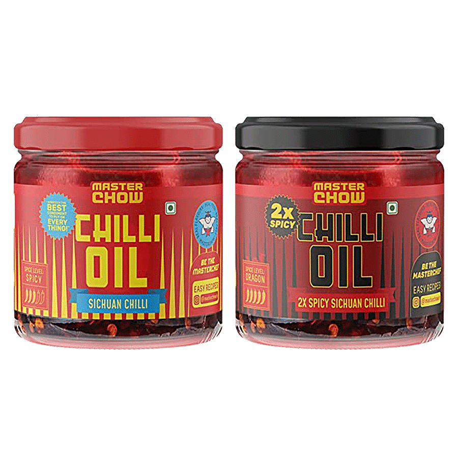 MasterChow Chilli Oil Double Trouble 2X Sichuan Chilli Combo - Spicy