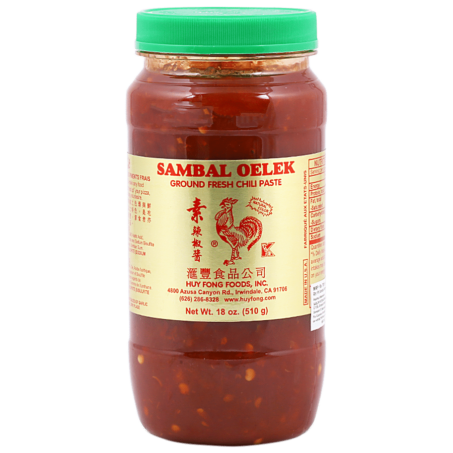 Tuong Ot Sriracha Ground Fresh Chilli Paste - Sambal Oelek