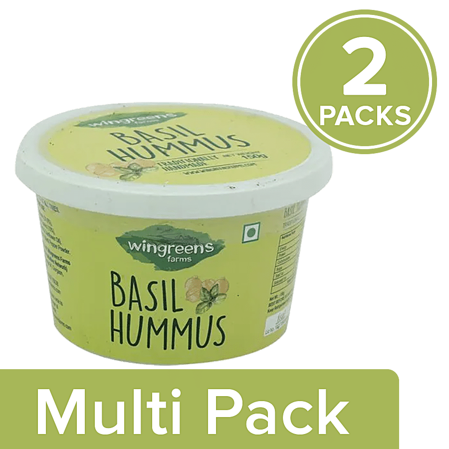 Wingreens Farms Basil Hummus