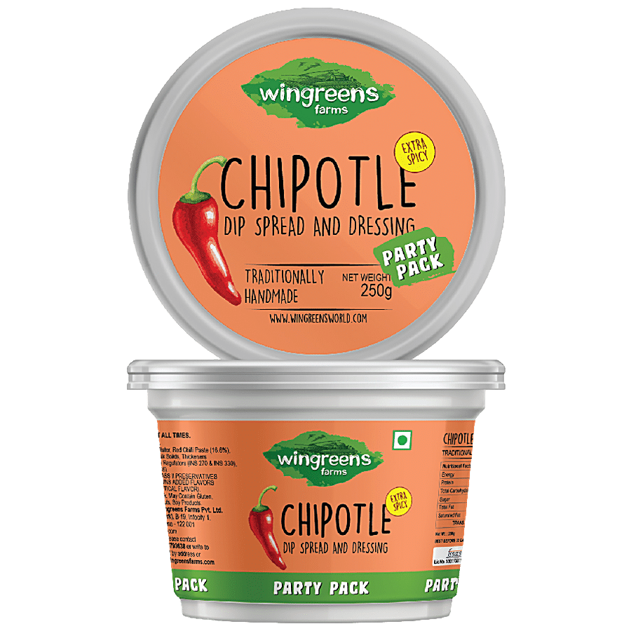 Wingreens Farms Chipotle Dip Spread - Rich In Vitamins