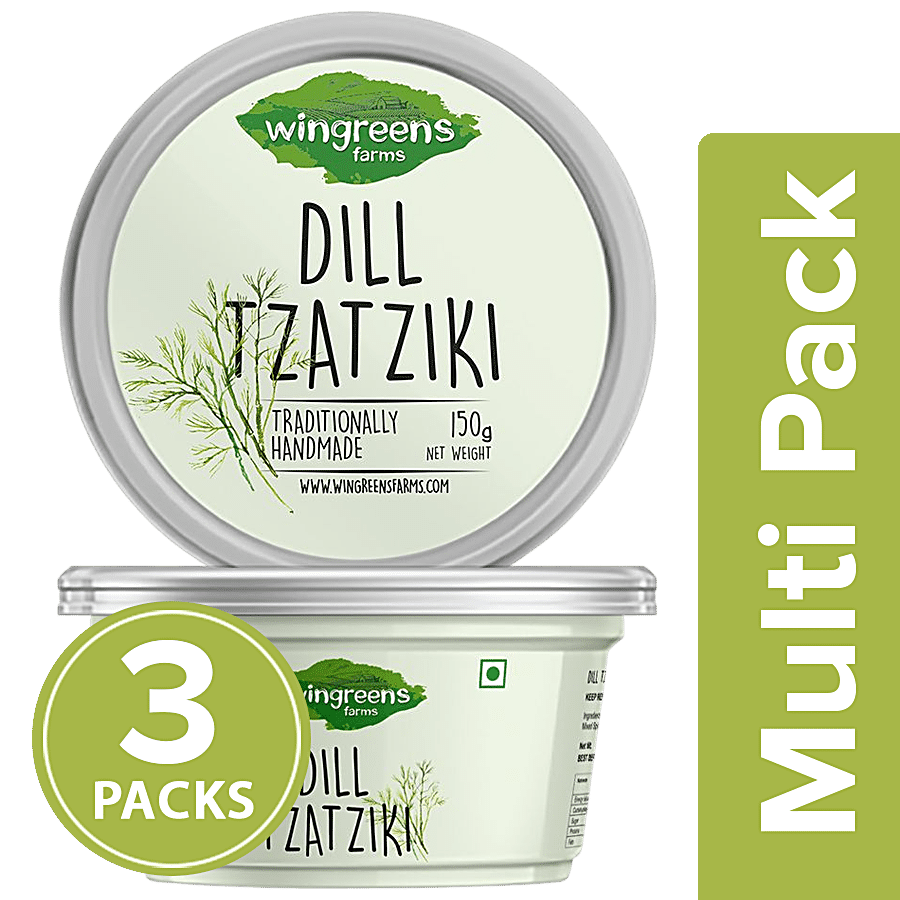 Wingreens Farms Dill Tzatziki Dip - Yoghurt Based