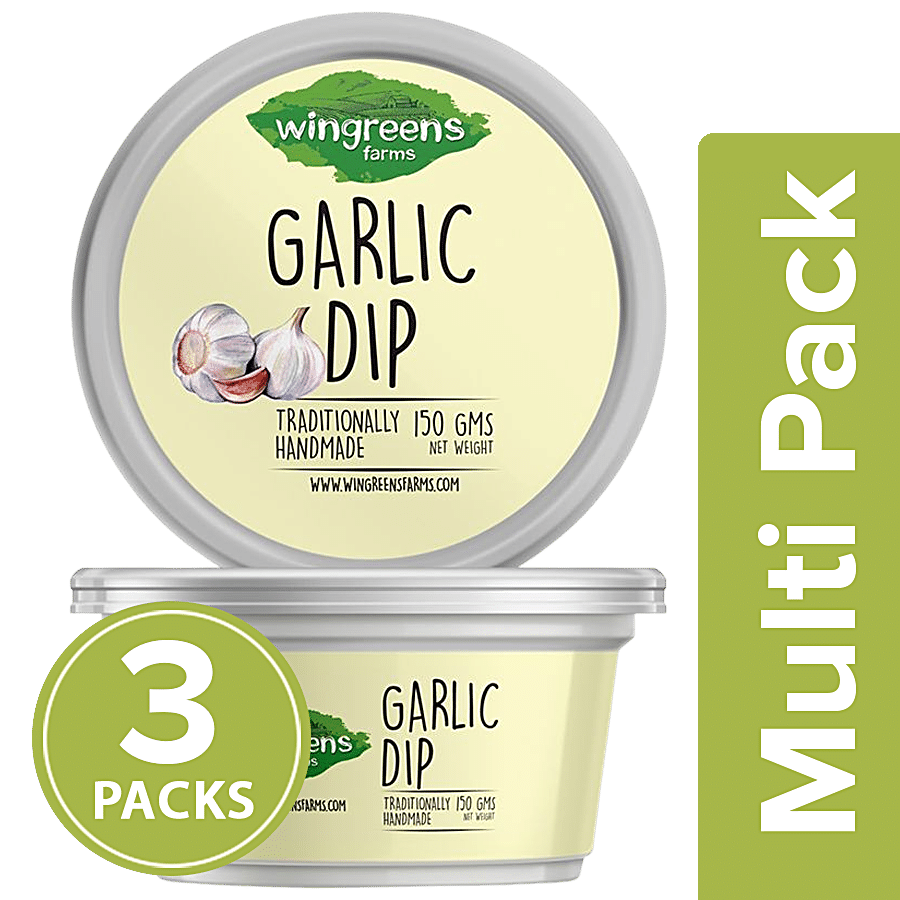 Wingreens Farms Garlic Dip - Yoghurt Based