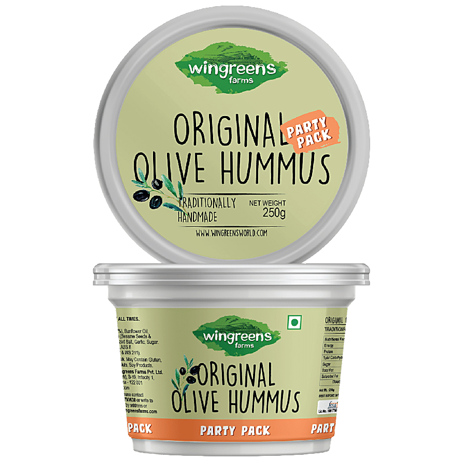 Wingreens Farms Original Olive Hummus - Traditionally Handmade