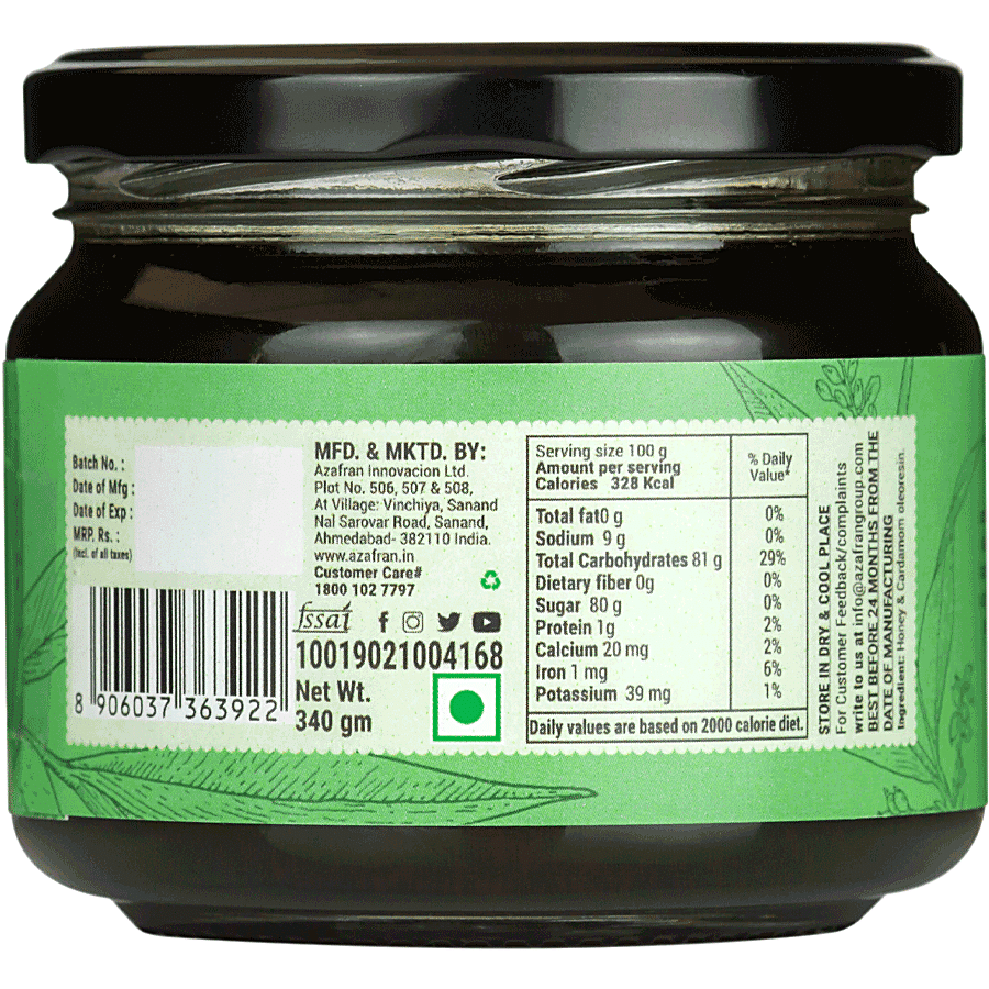 Azafran Wild Forest Organic Honey - Cardamom