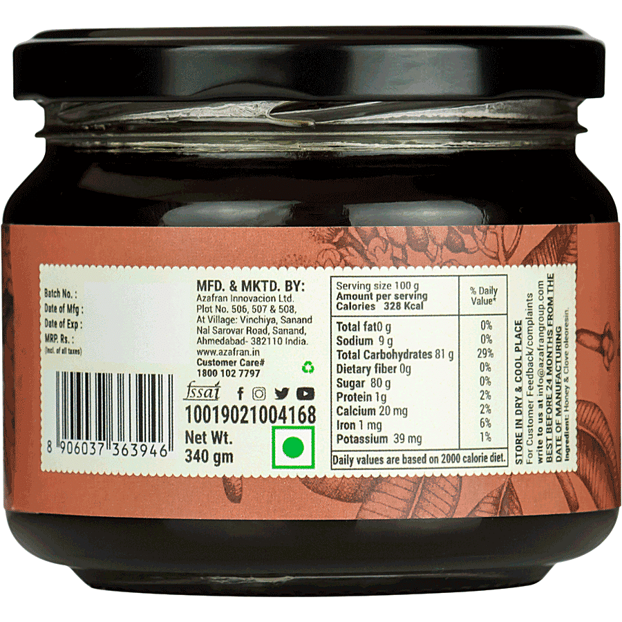 Azafran Wild Forest Organic Honey - Clove