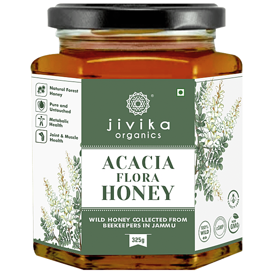 Jivika Naturals Organic Acacia Flora Honey - 100% Wild