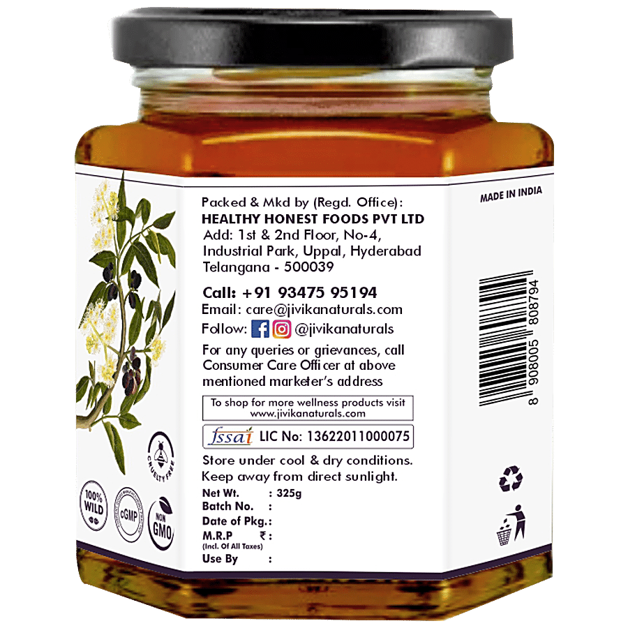 Jivika Naturals Organic Jamun Flora Honey - 100% Wild