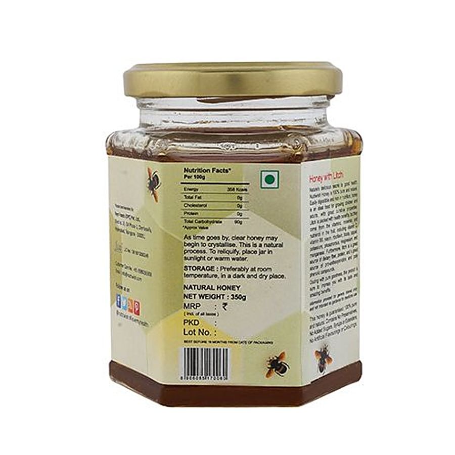 Nutriwish 100% Pure Honey - Infused With Litchi