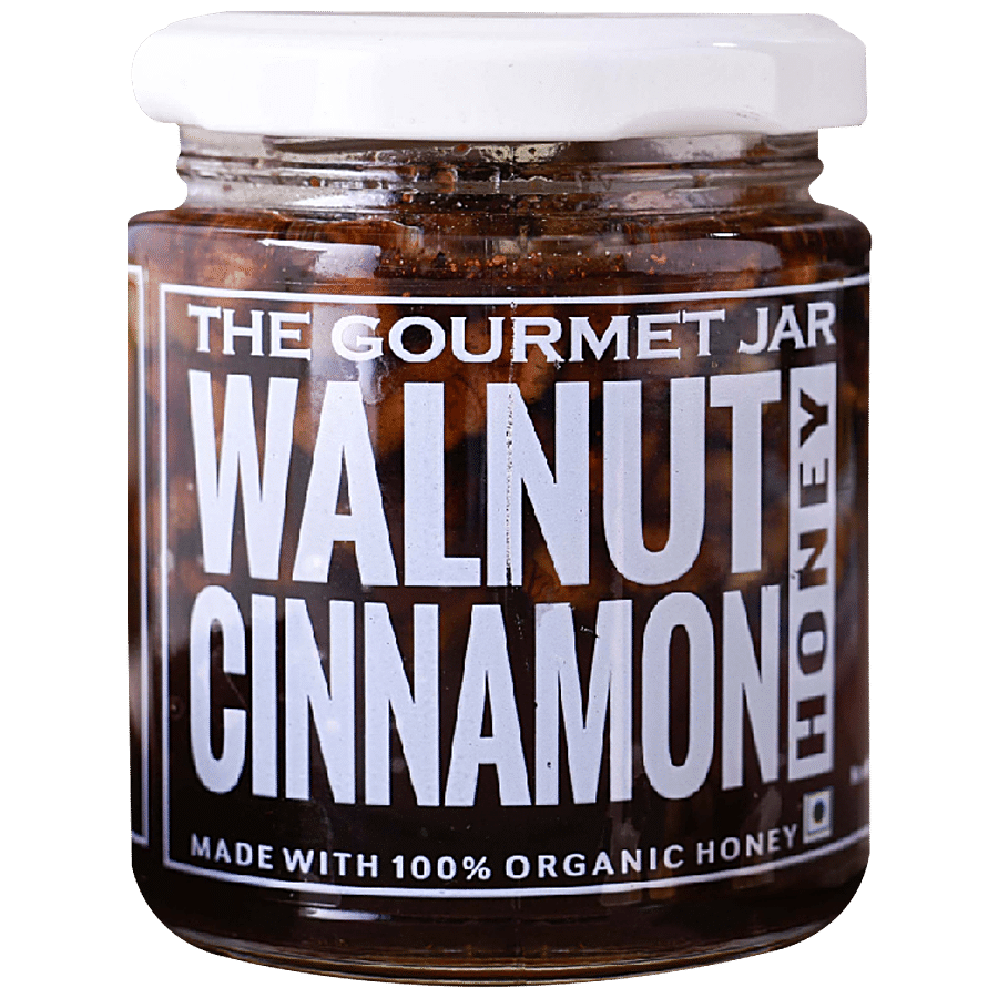 The Gourmet Jar Walnut Cinnamon Honey - 100% Organic