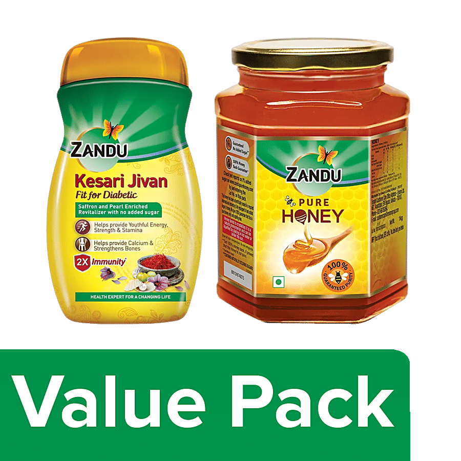 ZANDU Zandu Kesari Jivan 900 g + Zandu Pure Honey 1kg