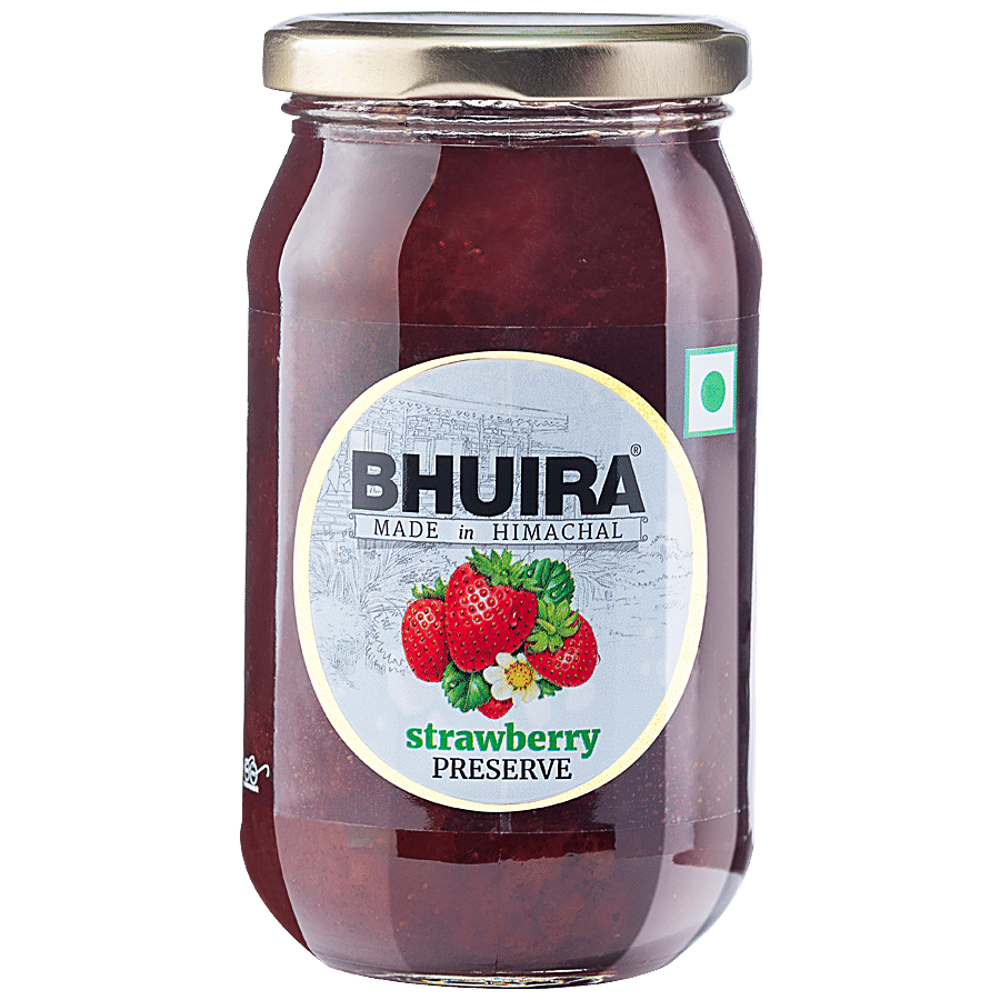 BHUIRA  Strawberry & Rosemary Preserve - No Added Synthetic Colours & Flavours