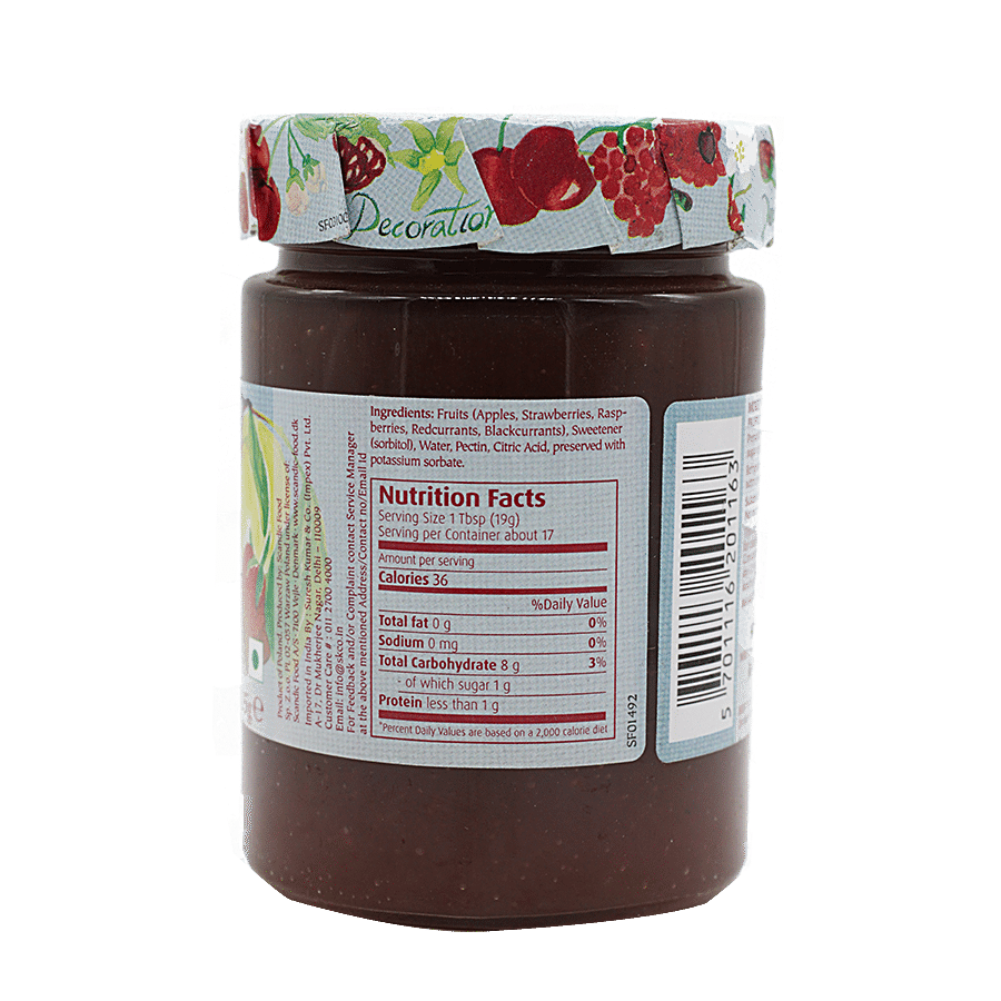 Dana Dana Diabetic Spread Jam - Mixed Fruit 315 gm Jar