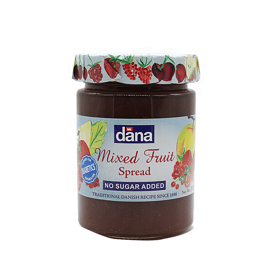 Dana Dana Diabetic Spread Jam - Mixed Fruit 315 gm Jar