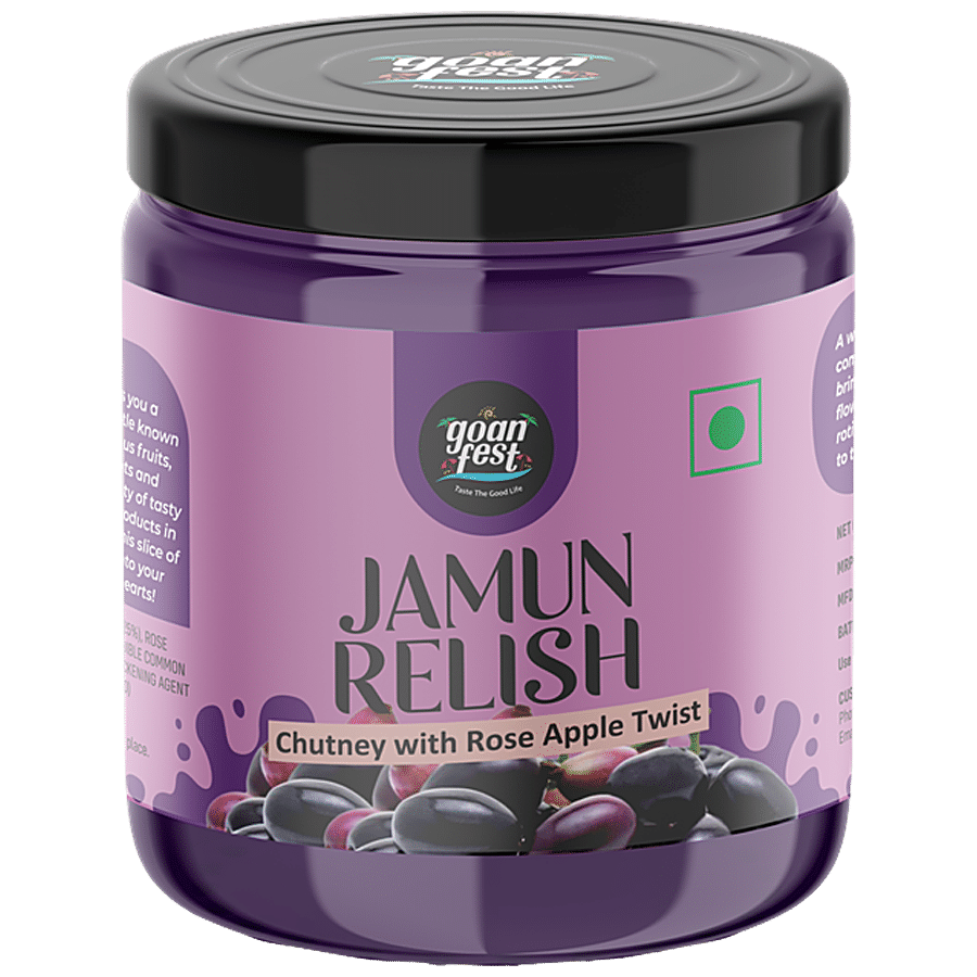 GOANFEST Jamun Relish Chutney With Rose Apple Twist - Rich Flavour