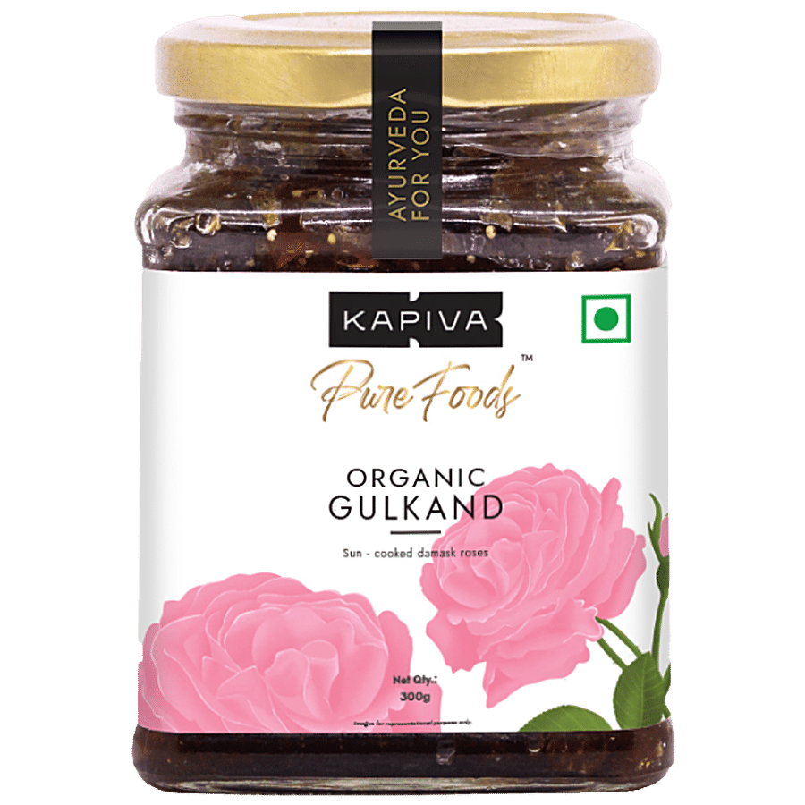 Kapiva Organic Gulkand - Sun-Cooked Damask Rose