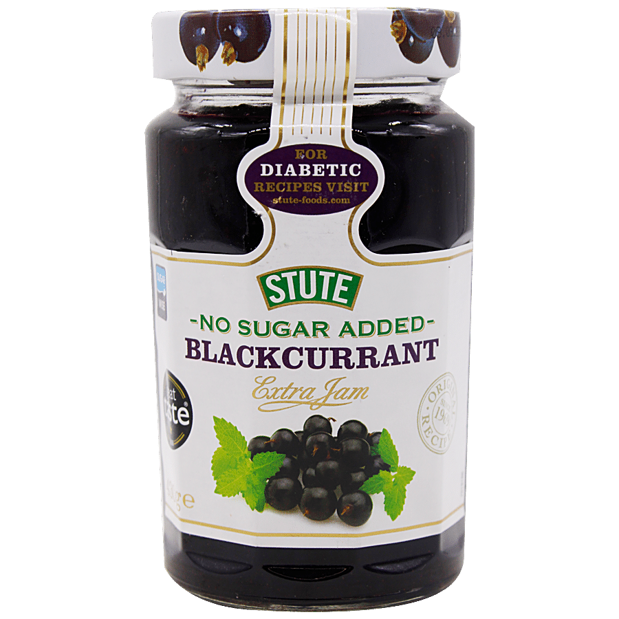 Stute  Blackcurrant Extra Jam - No Sugar Added