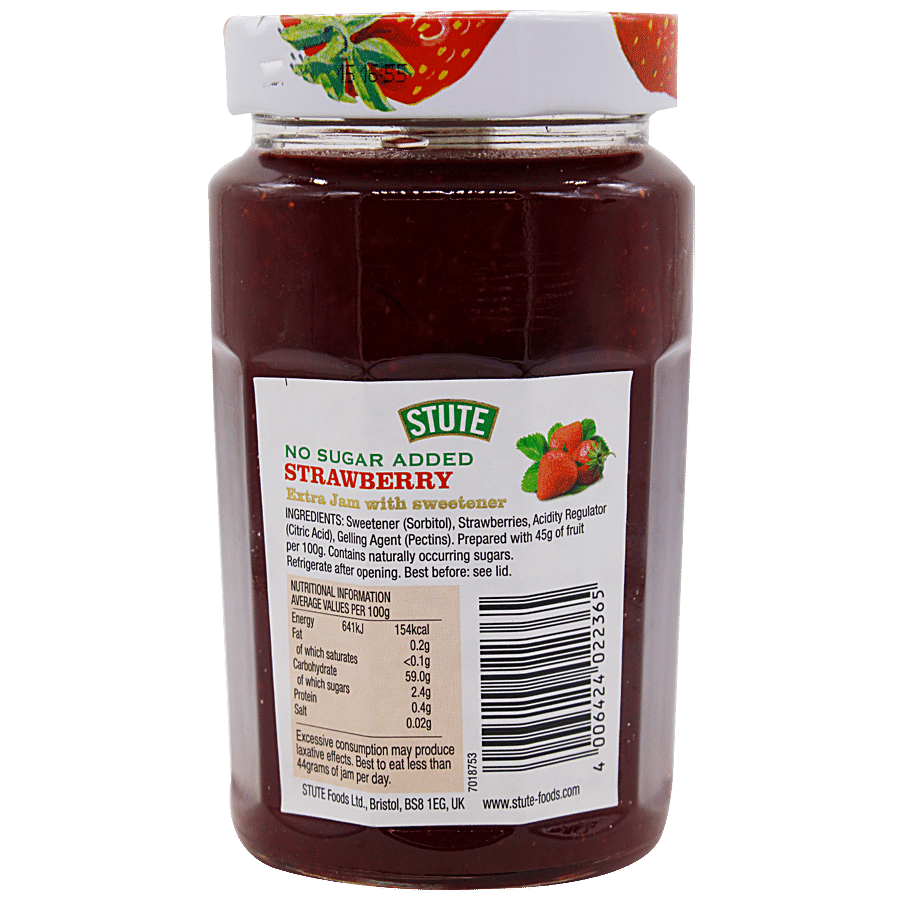 Stute  Strawberry Extra Jam - No Sugar Added