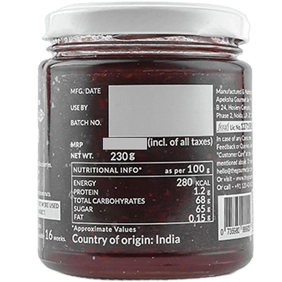 The Gourmet Jar Raspberry Strawberry Preserve