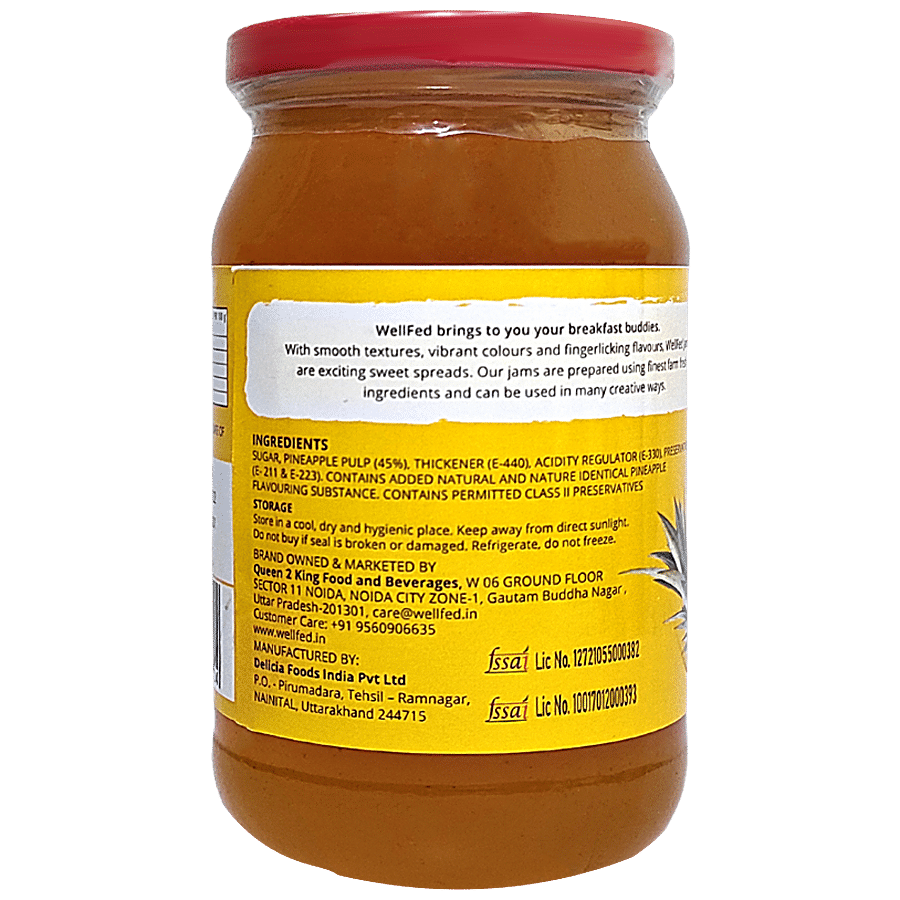 Well Fed Pineapple Jam - Smooth Texture