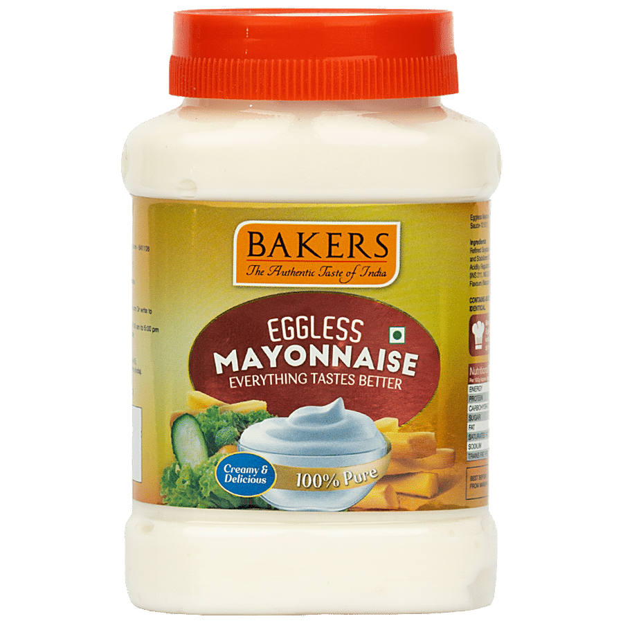 BAKERS Mayonnaise Eggless - 100% Pure