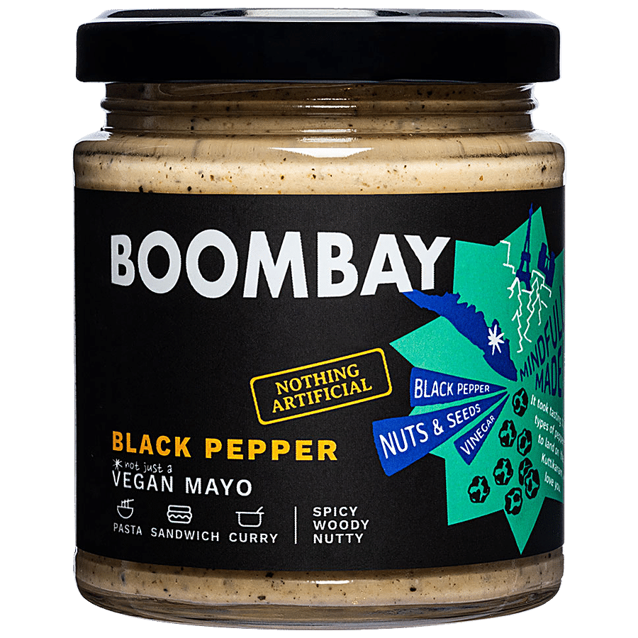 BOOMBAY Black Pepper Vegan Mayo - Spicy