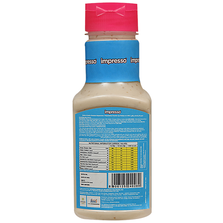 IMPRESSO Herbs & Garlic Mayonnaise - Premium