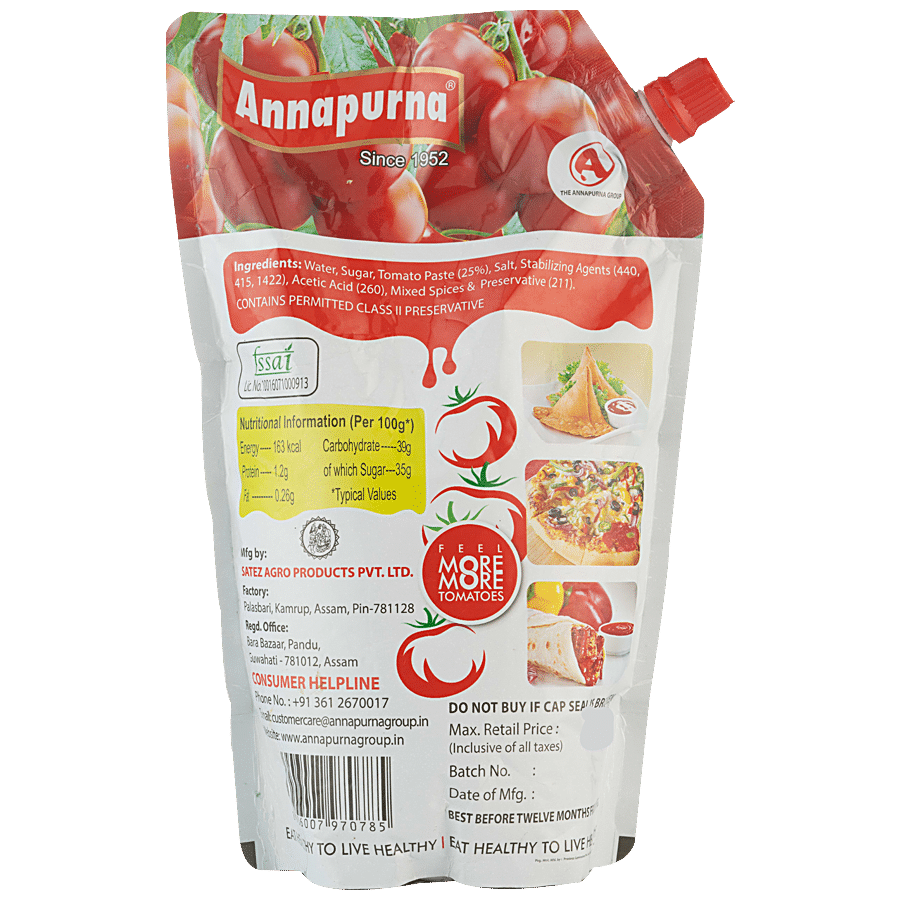 Annapurna Tomato Ketchup - No Onion