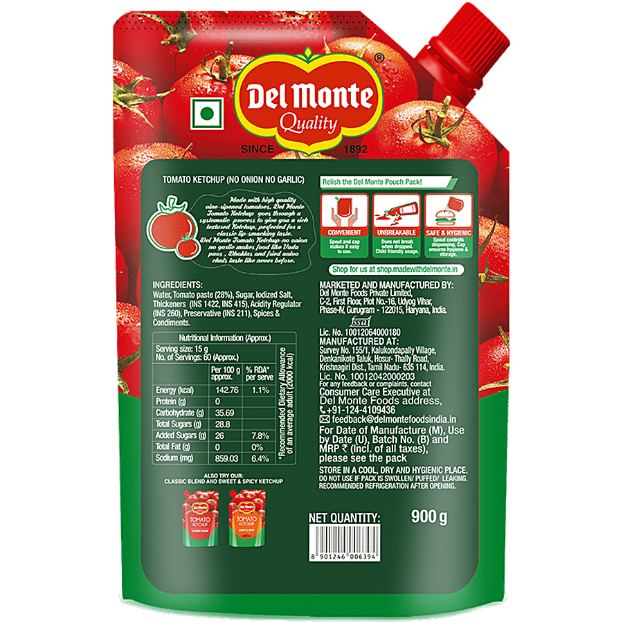 Del Monte  Tomato Ketchup - No Onion & No Garlic