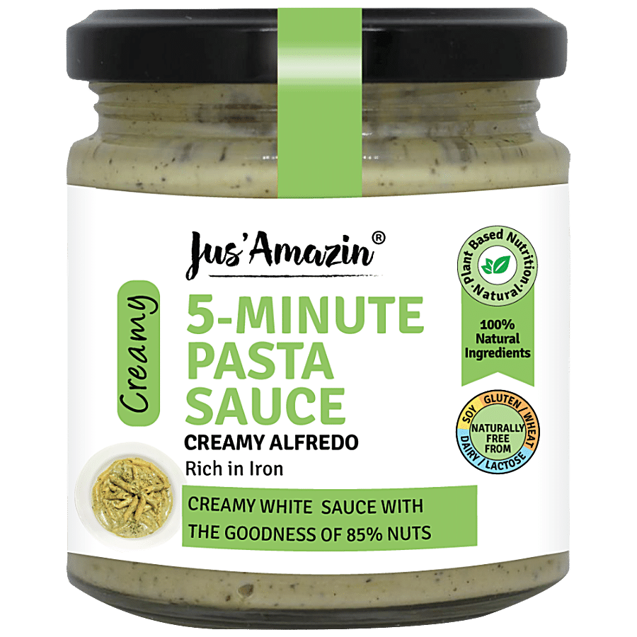 Jus Amazin 5-Minute Pasta Sauce - Creamy Alfredo