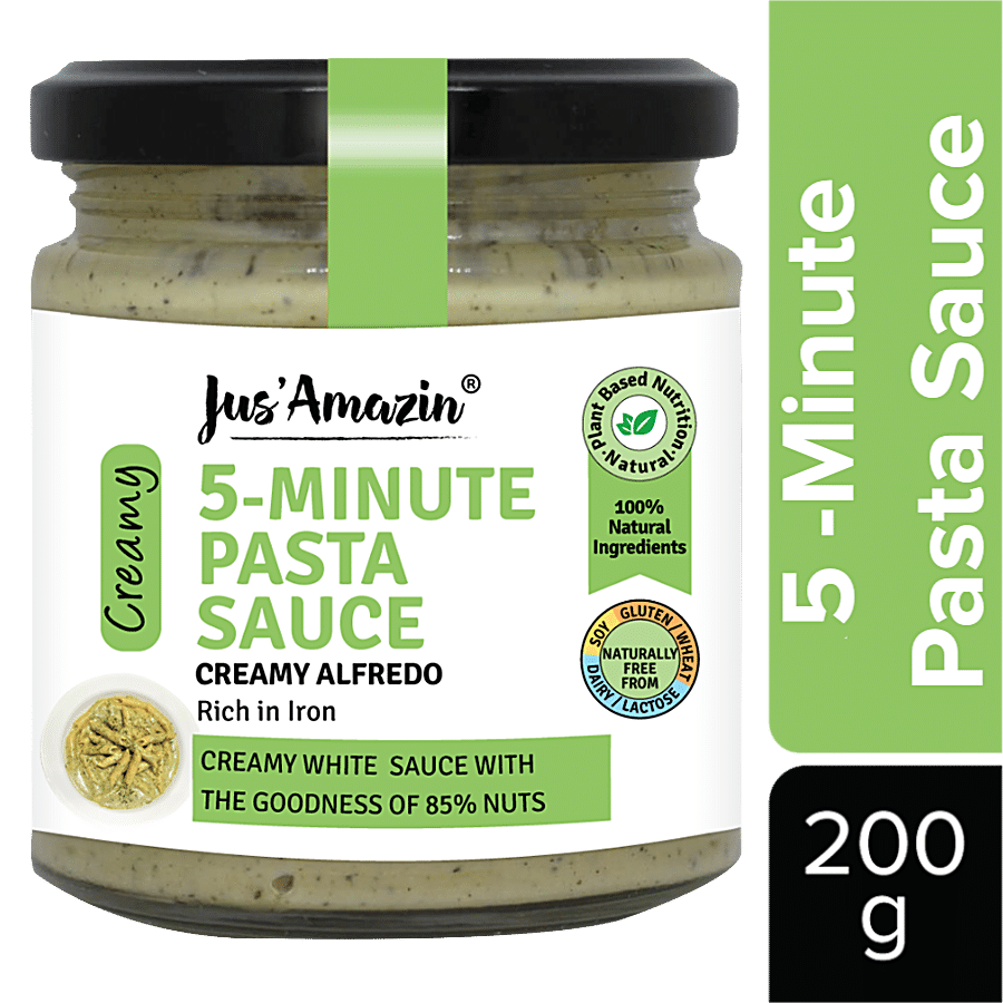 Jus Amazin 5-Minute Pasta Sauce - Creamy Alfredo