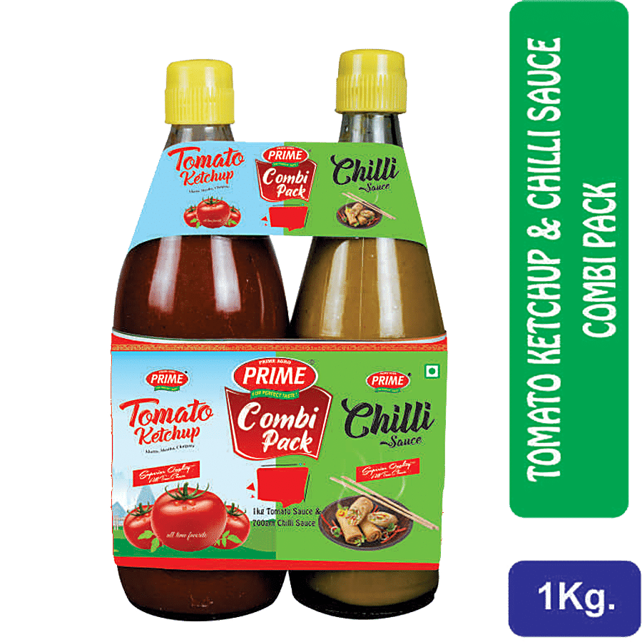 Prime Combi Pack - Tomato Ketchup + Chilli Sauce