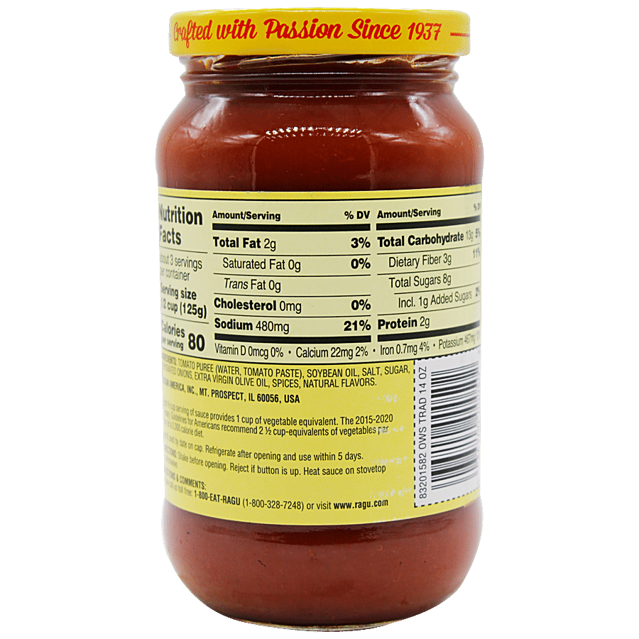 Ragu Pasta Sauce - Organic Traditional