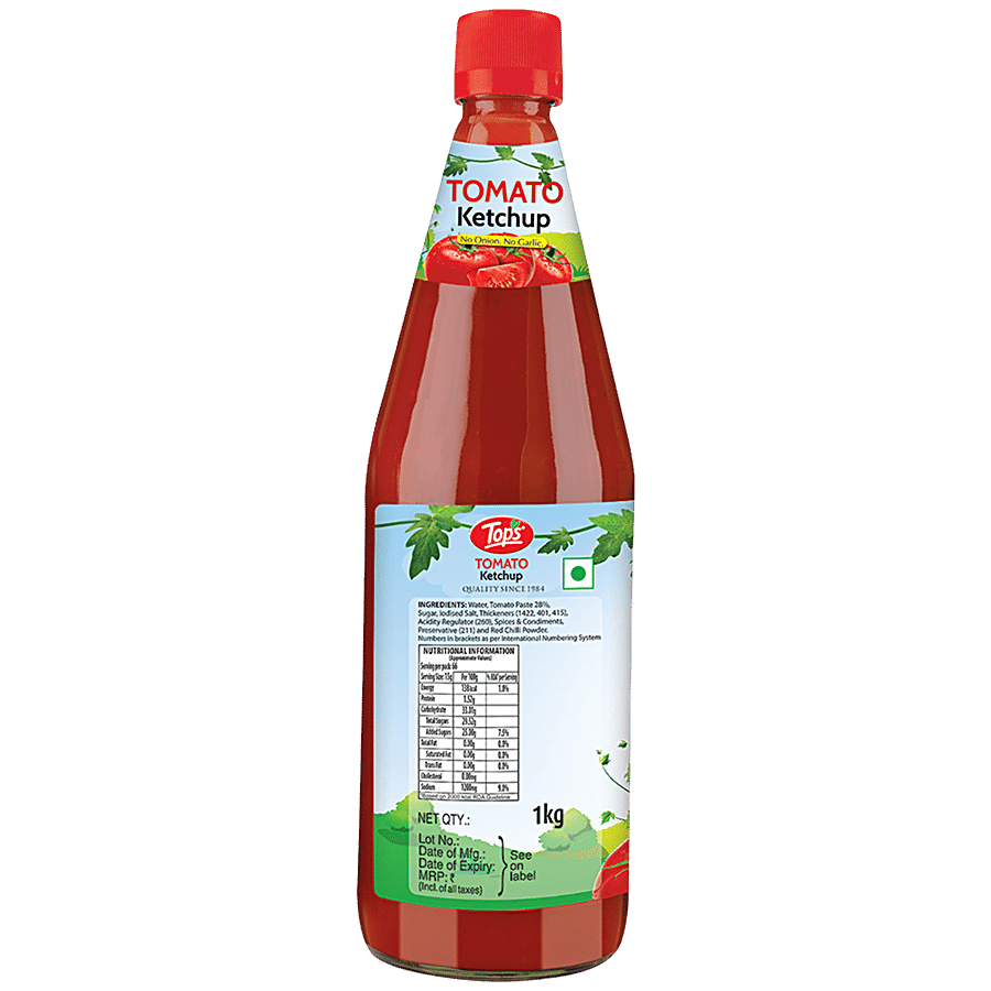 Tops Tomato Ketchup - No Onion & Garlic