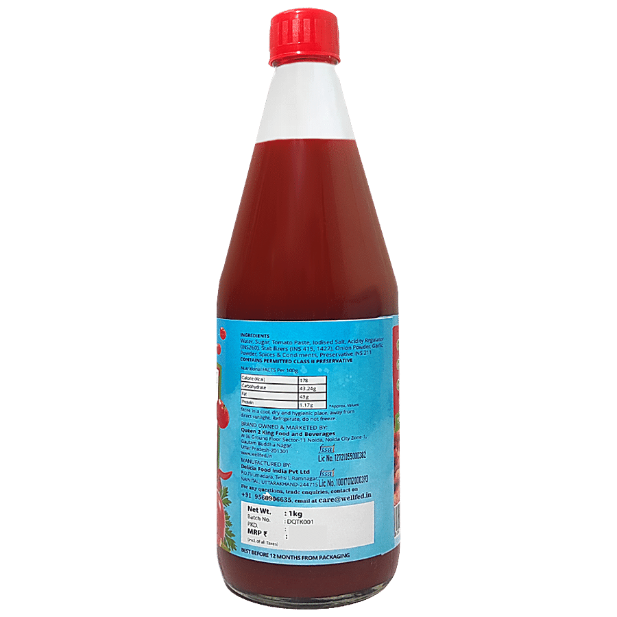 Well Fed Tomato Ketchup - Tangy Taste