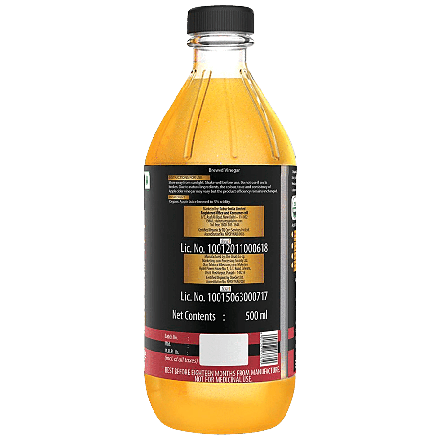 Dabur Himalayan Organic Apple Cider Vinegar - With Mother